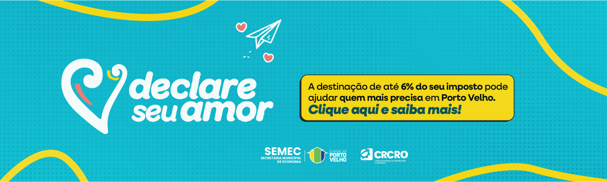 Declare seu amor banner prefeitura